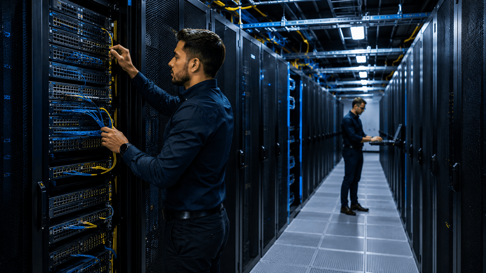 Business IT infrastructure and server environment