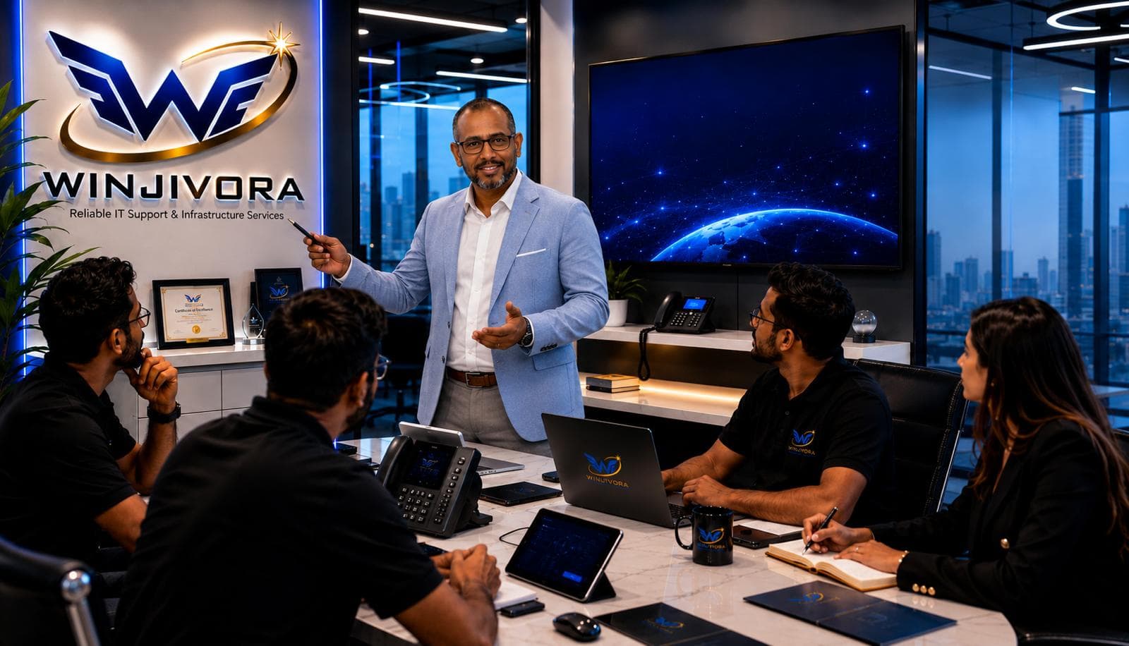 WINJIVORA team providing professional IT support